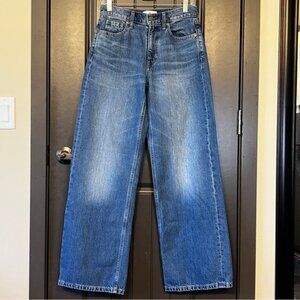 NWT BANANA REPUBLIC High Rise Rigid Wide Leg Jeans, Size 26
